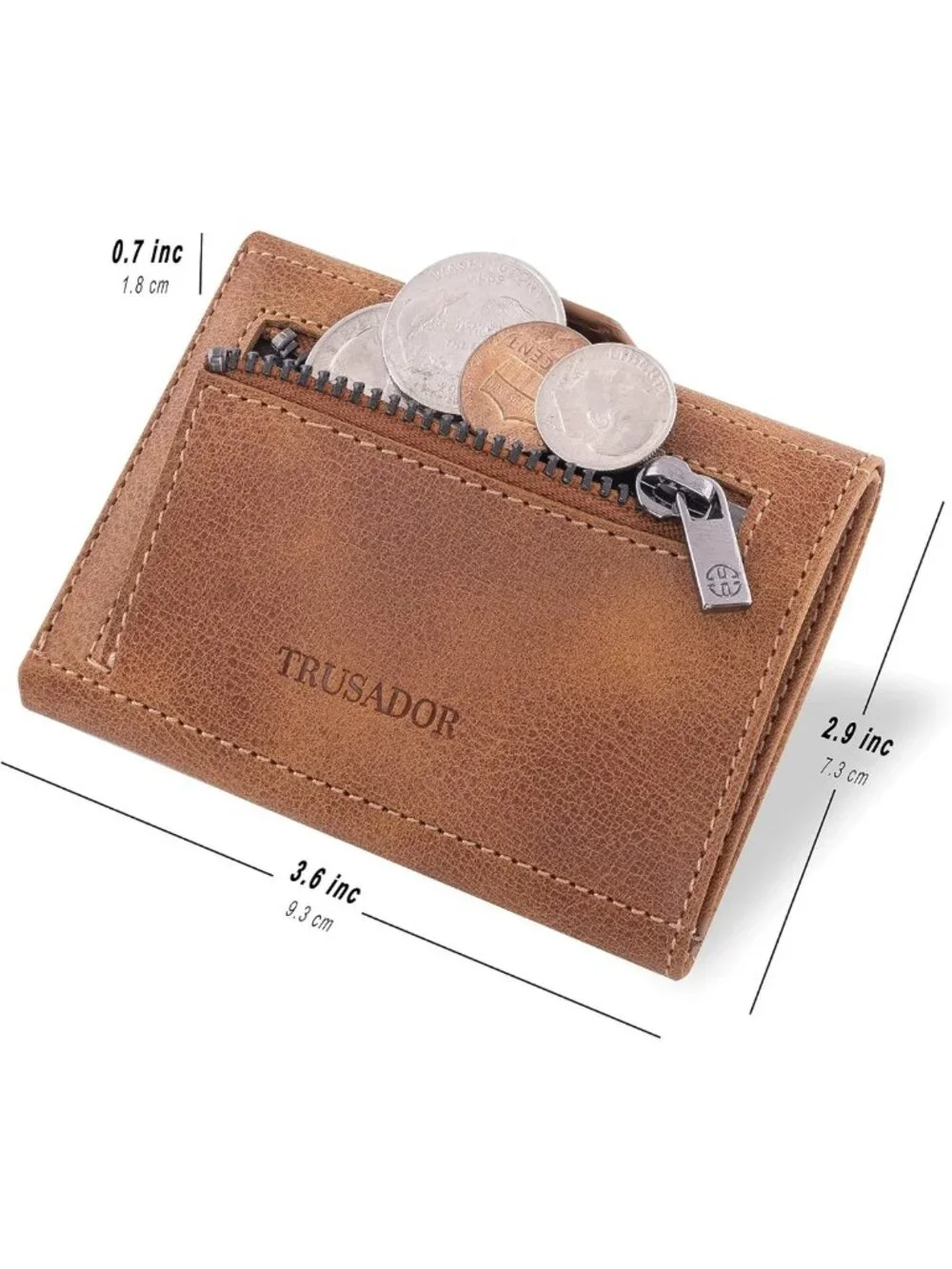 Stylish Unisex RFID Trifold Leather Wallet | Slim Front Pocket Design, Secure